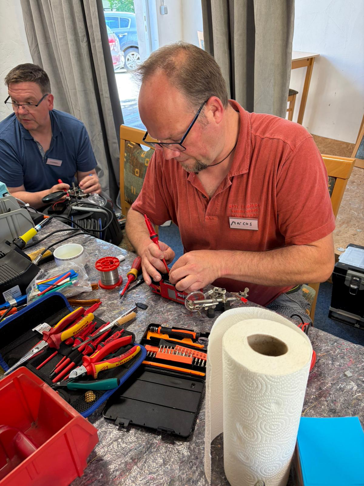 Reparatur in Aktion